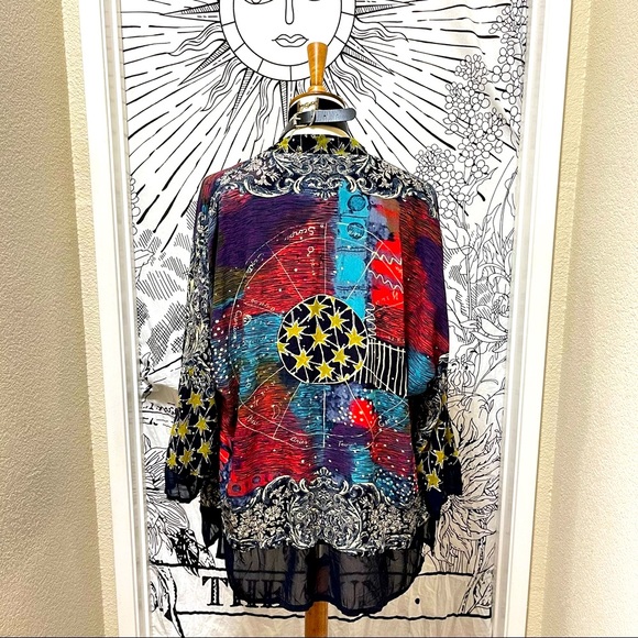 🌈 Gorgeous Vintage bohemian zodiac top - Picture 6 of 13